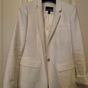 Beautiful jcrew white linen blazer